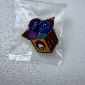 RARE - Vintage McDonald's Happy Birthday Las Vegas Pin - Ronald Mcdonald